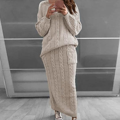 Traje Invierno Jersey Falda Gina