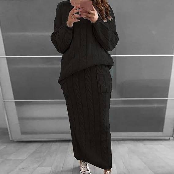 Traje Invierno Jersey Falda Gina