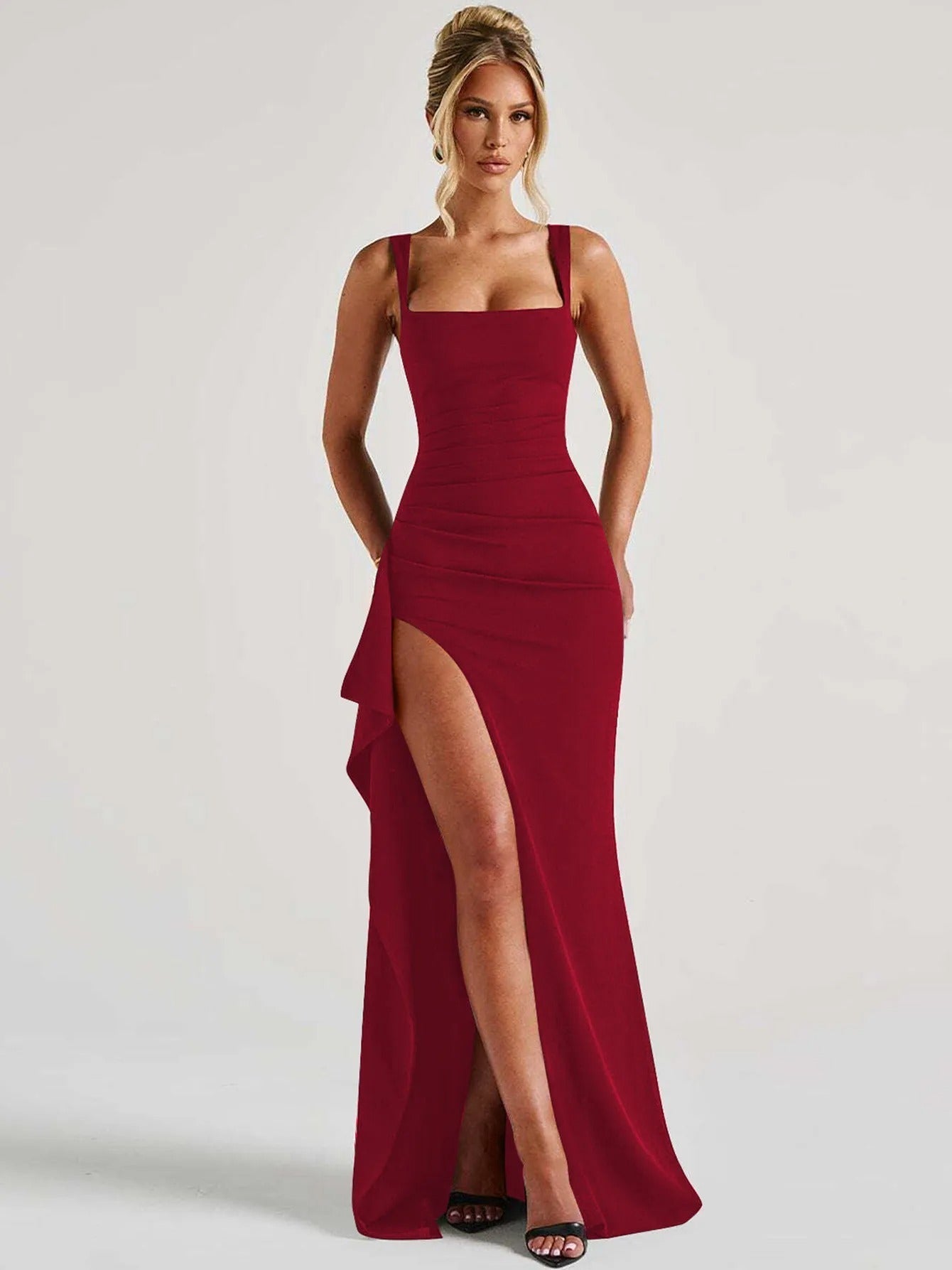 Vestido Fiesta Mujer Escote Profundo