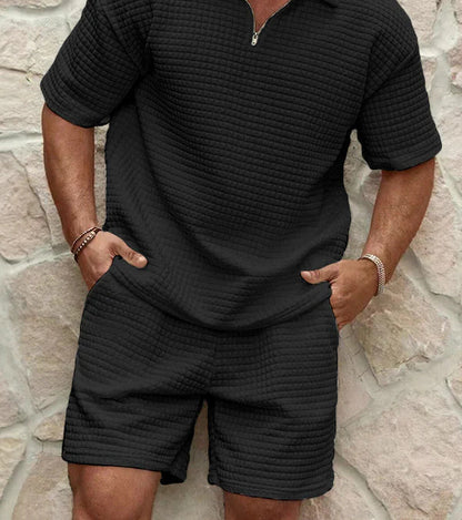 Chaquetón y pantalón corto deportivo hombre