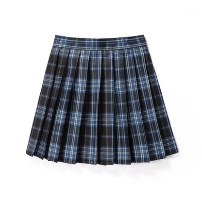 Minifalda escocesa plisada mujer - Vestiria