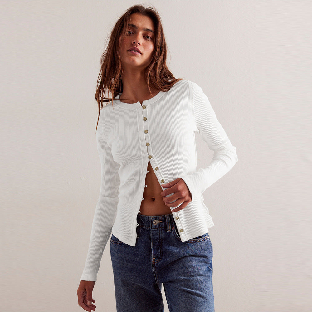 Chaquetón mujer cálido efecto Chanel botones - Vestiria