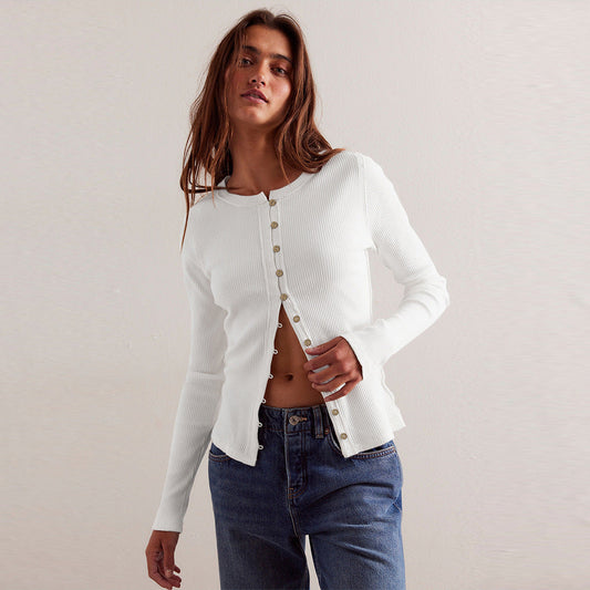 Chaquetón mujer cálido efecto Chanel botones - Vestiria