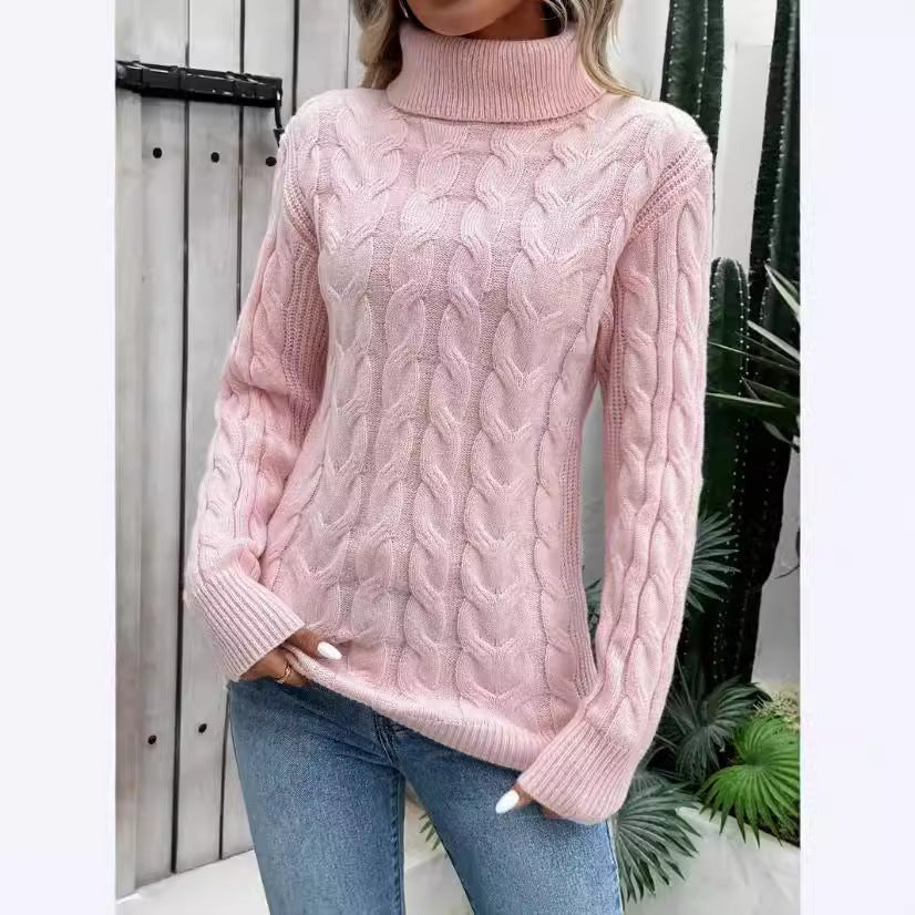 Sudadera cuello alto mujer elegante Freja