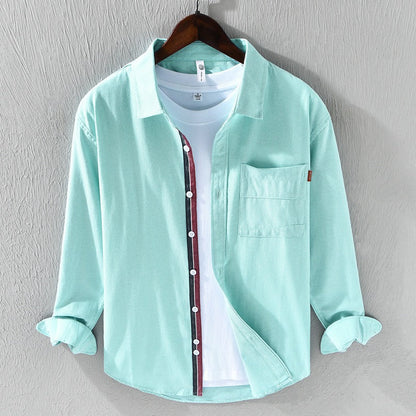 Camisa Hombre Algodón Clásica Casual
