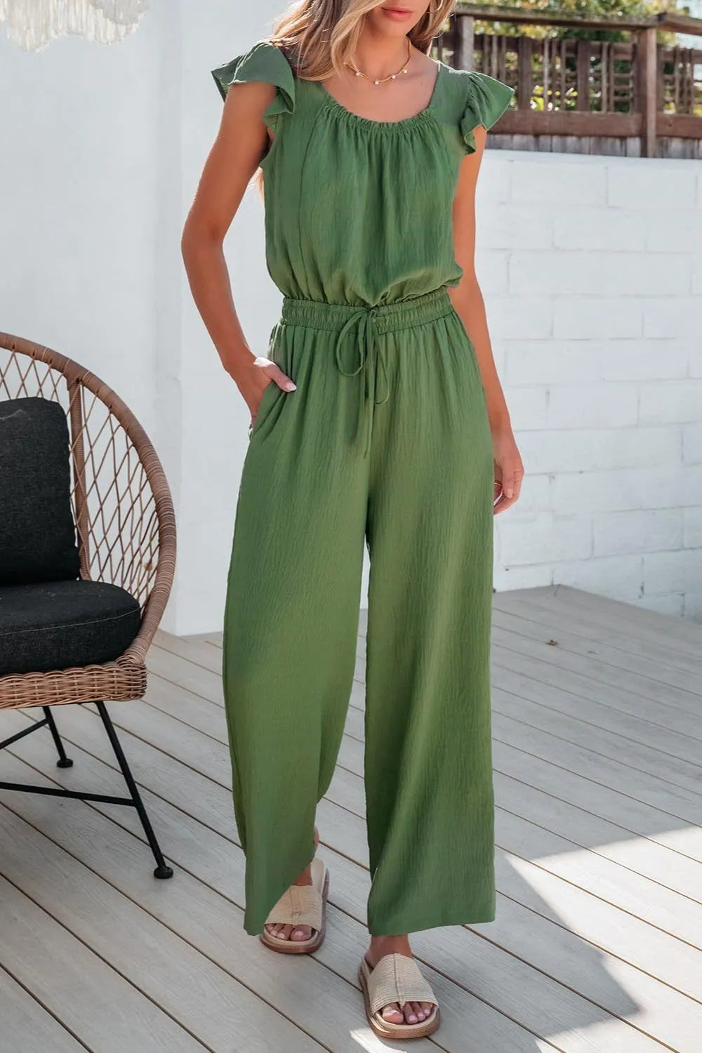 Mono Casual con Volantes Elegante