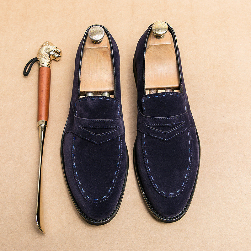 Zapatos de ante marrón para hombre elegante