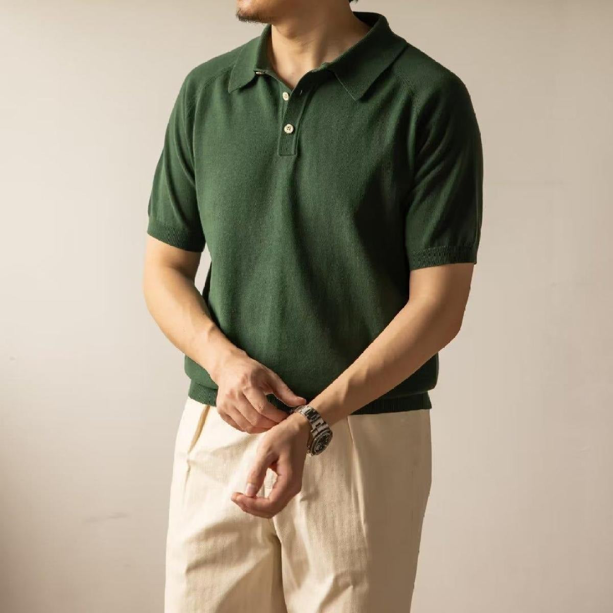 Polo Hombre Algodón Clásico Elegante - Vestiria