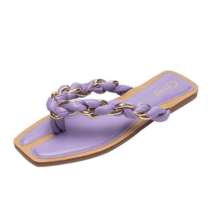 Sandalias de Playa Mujer con Cadenas para Verano