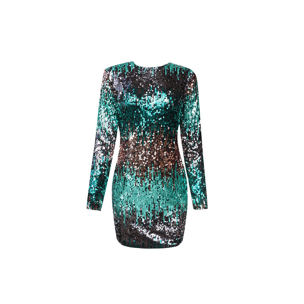 Vestido Mujer Lentejuelas Brillante Fiesta