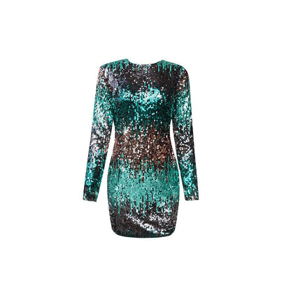Vestido Mujer Lentejuelas Brillante Fiesta