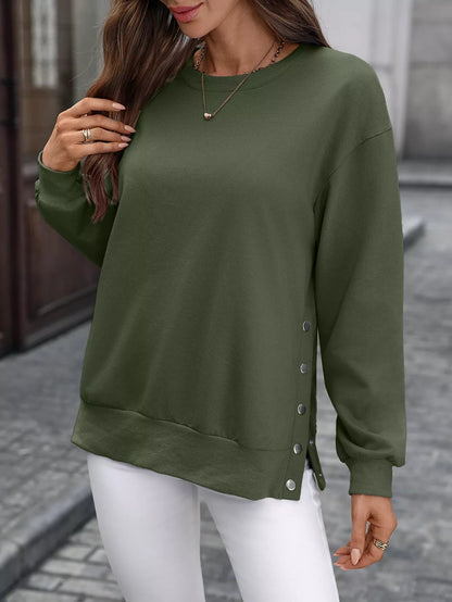 Sudadera cómoda mujer con cierre lateral - Vestiria