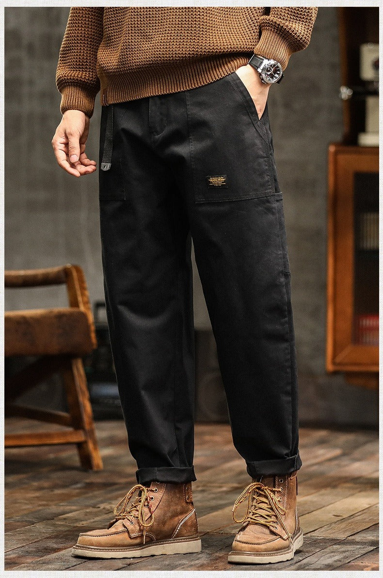 Pantalón Hombre Cargo Resistente Algodón Clásico