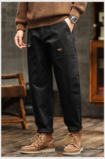 Pantalón Hombre Cargo Resistente Algodón Clásico