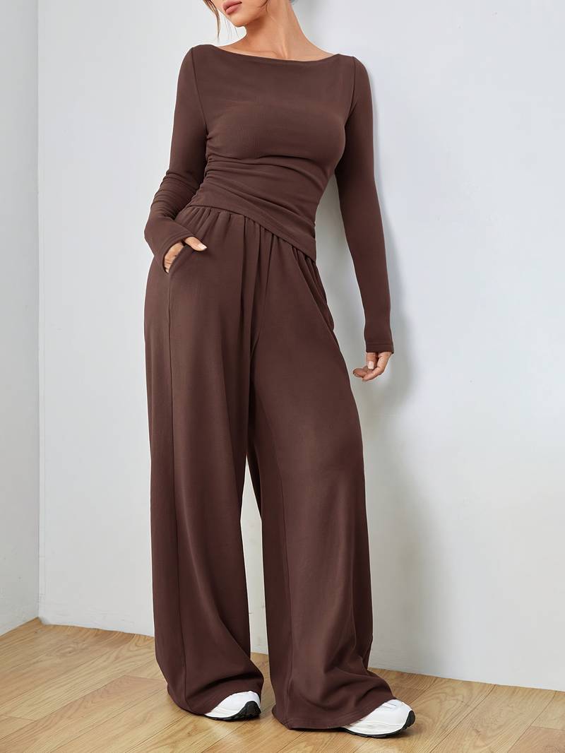 Pijama de Jersey Suave y Ancho para Mujer