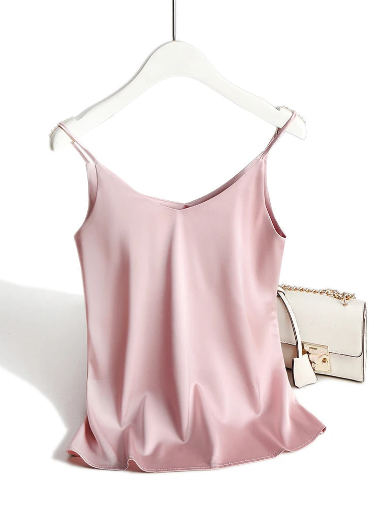 Conjunto Tops Satén Sedoso Mujer