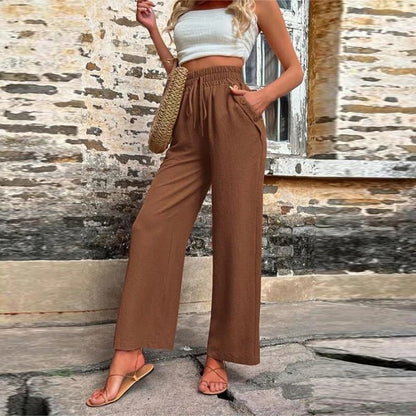 Pantalón Cintura Alta Confortable Mujer