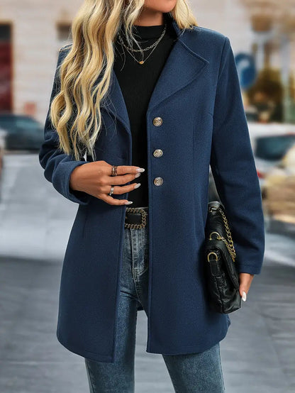Abrigo Mujer Invierno Lana Cálido