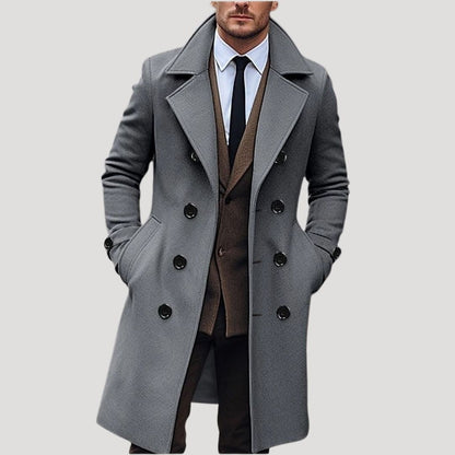 Abrigo Hombre Invierno Grande Abierto Doble