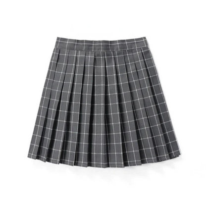 Minifalda escocesa plisada mujer