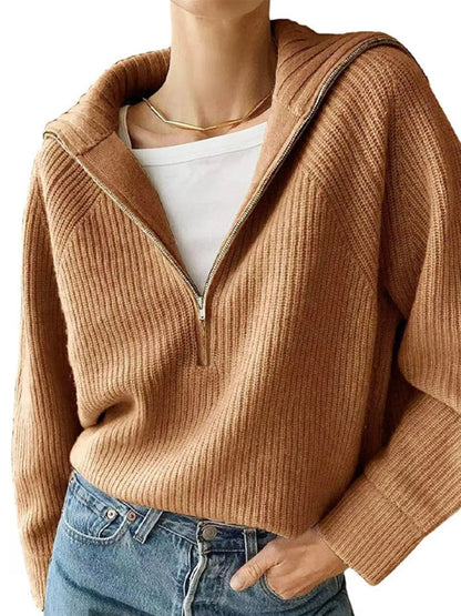 Suéter Relajado Cuello Alto Manga Larga - Vestiria