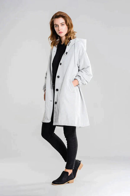 Chaqueta de lluvia ligera para mujer