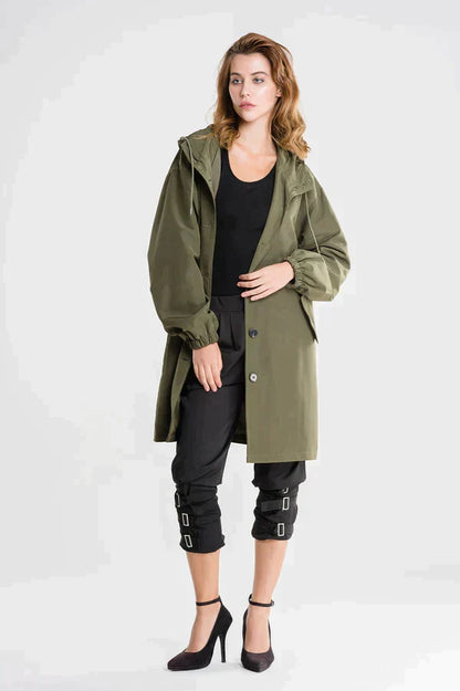 Chaqueta de lluvia ligera para mujer