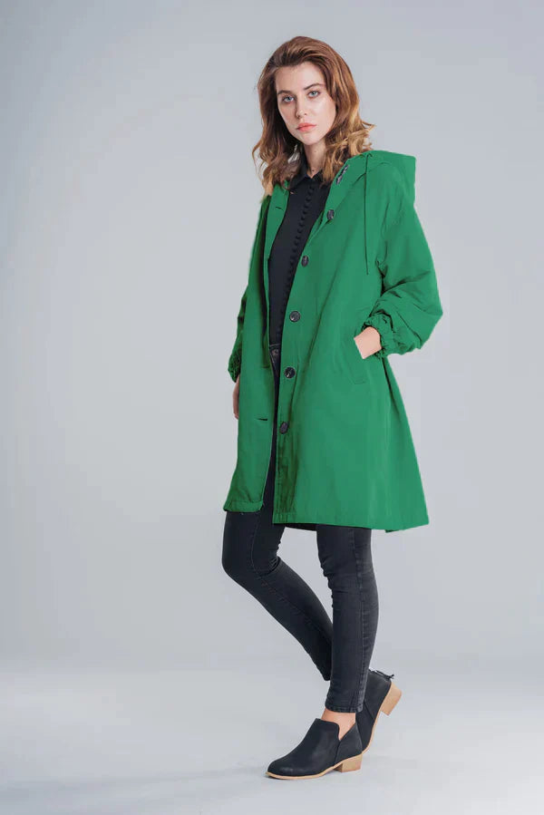 Chaqueta de lluvia ligera para mujer