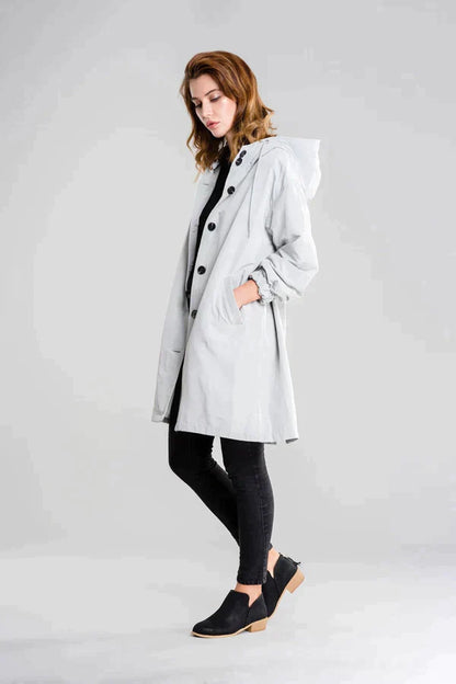 Chaqueta de lluvia ligera para mujer