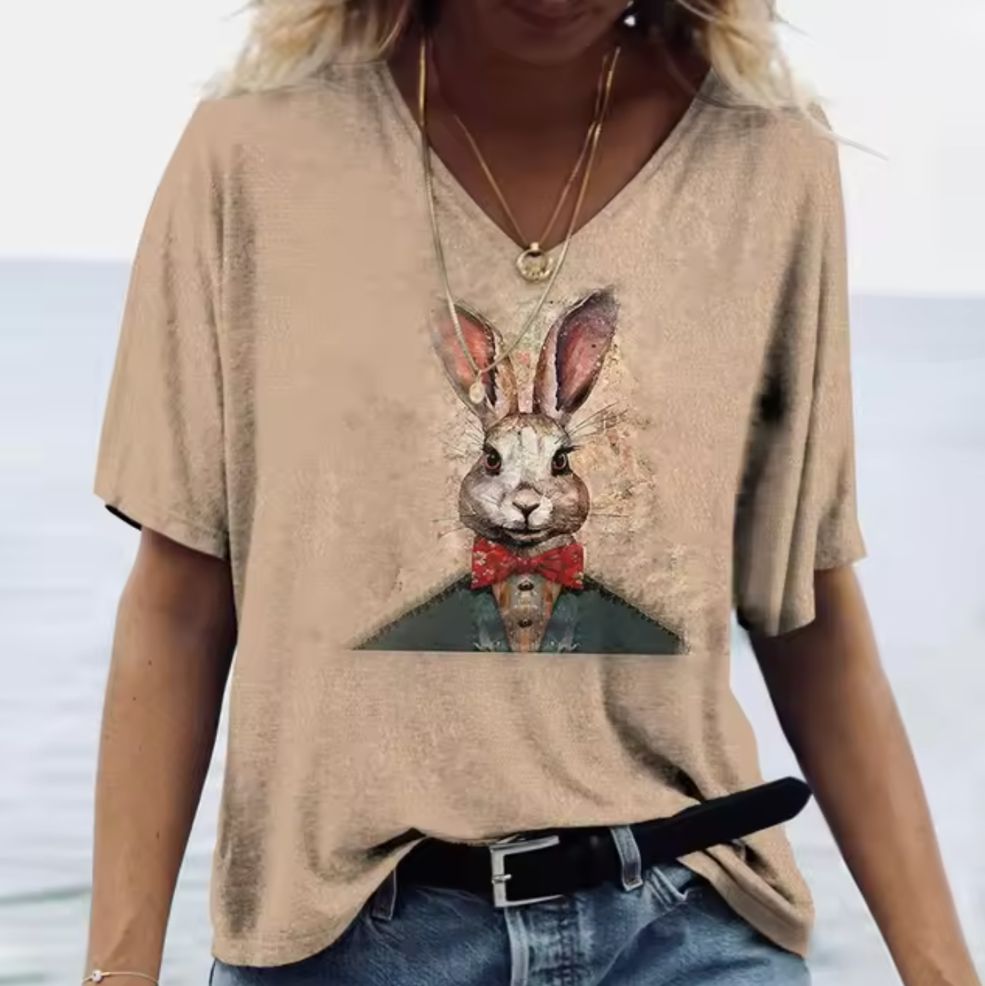 Camisetas Coloridas con Conejos Divertidos