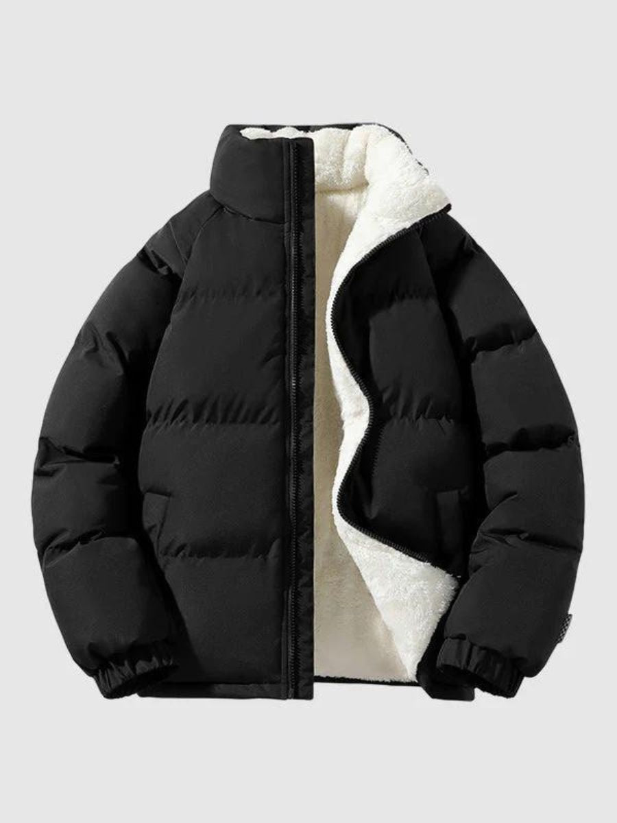 Chaqueta Acolchada Hombre Abajo Forro Polar