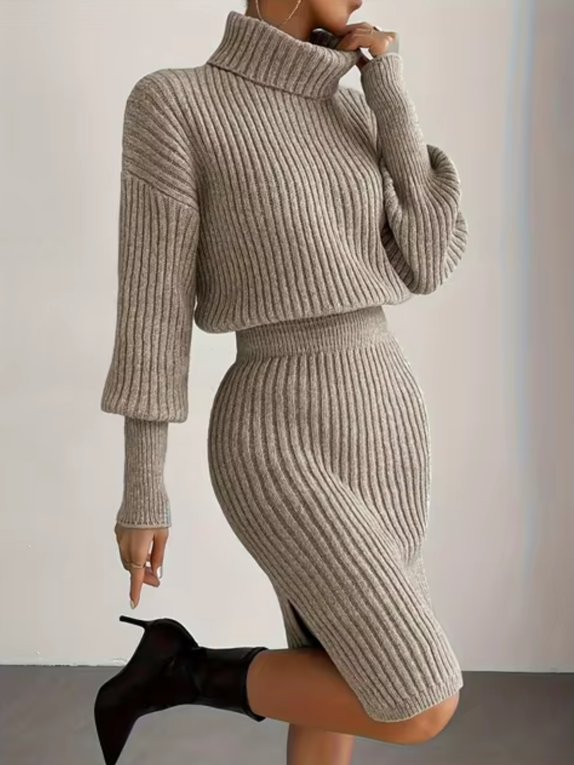 Vestido Cálido Punto Mujer Invierno - Vestiria
