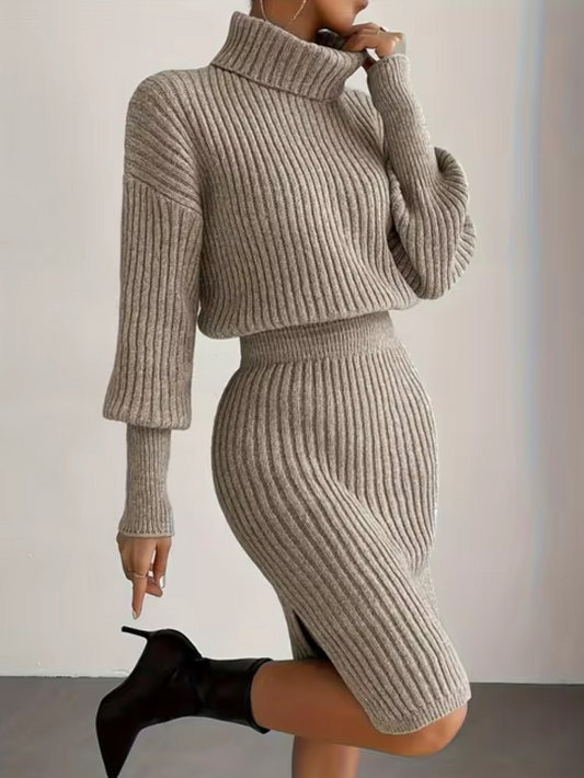 Vestido Cálido Punto Mujer Invierno - Vestiria