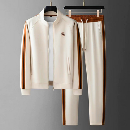 Conjunto deportivo hombre moderno con detalles laterales