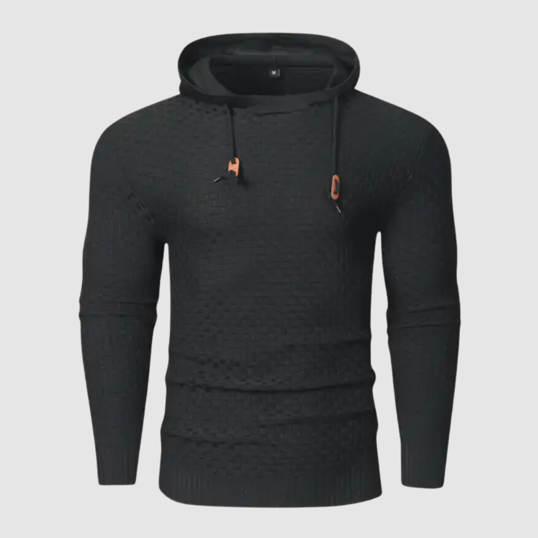 Sudadera Hombre Capucha Cuello Alto