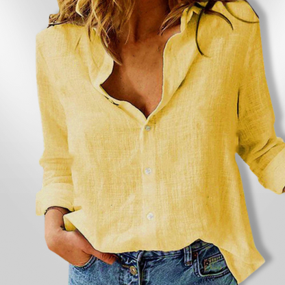 Camisa Manga Larga Estampada Cálida Invierno