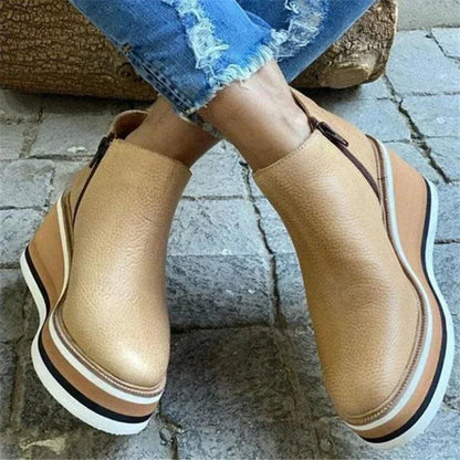 Botas Chelsea Mujer Invierno con Platforma Alta