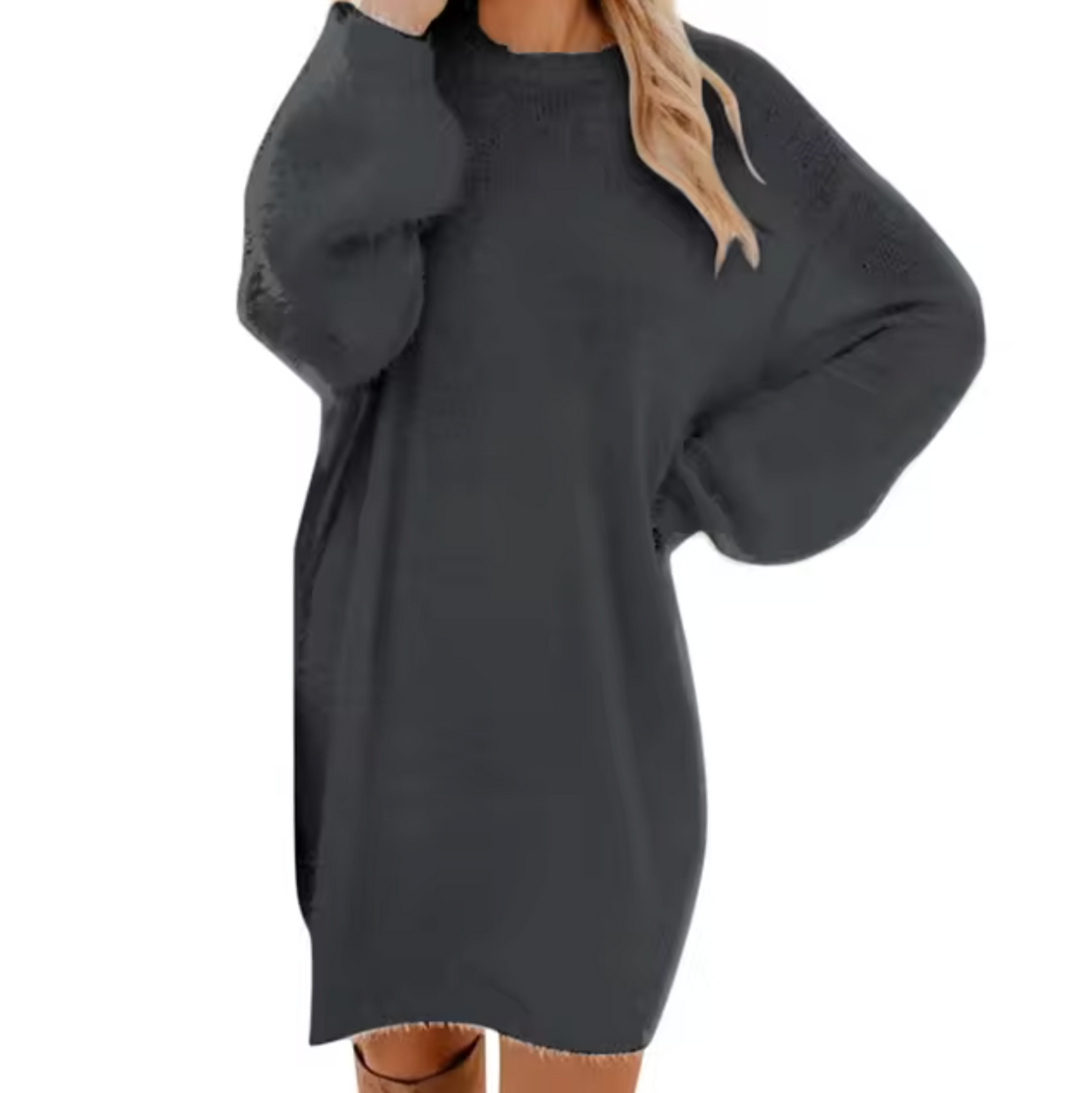 Vestido de punto cómodo mujer informal