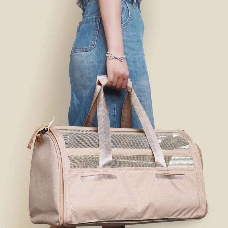 Transportín plegable para mascotas pequeñas