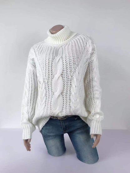 Jersey de Punto Cuello Vuelto Femenino