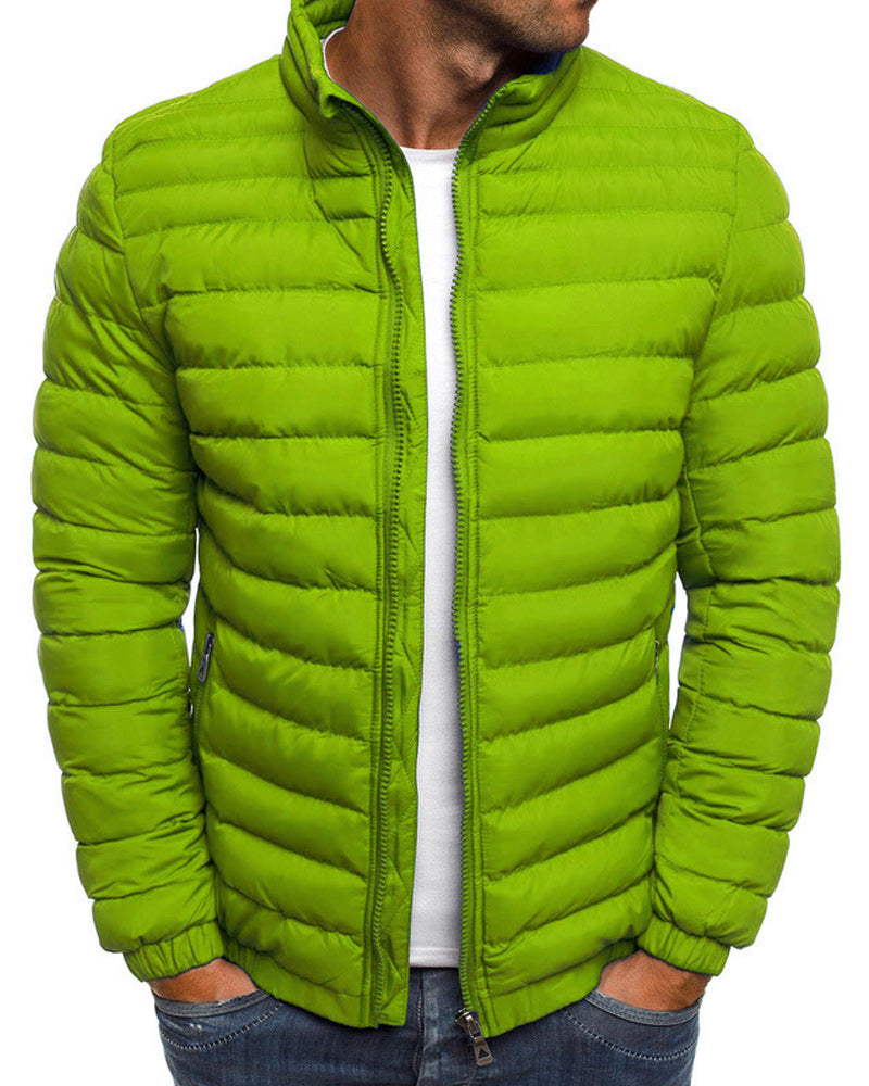 Chaqueta Deportiva Cuello Alto Unicolor