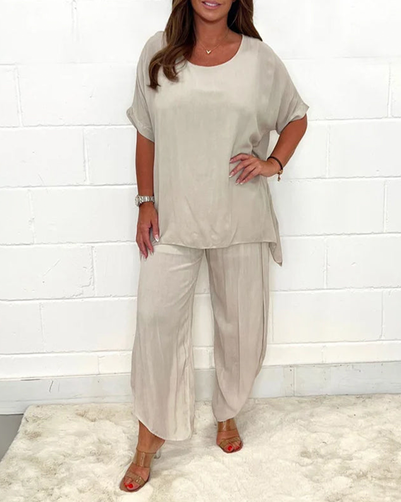 Conjunto Top y Pantalón Asimétrico Mujer