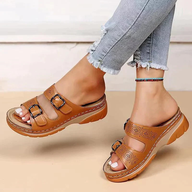 Sandalias Mujer Verano Estilo Decorativo - Vestiria