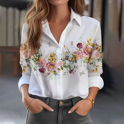 Blusa Florales Estilo Mujer