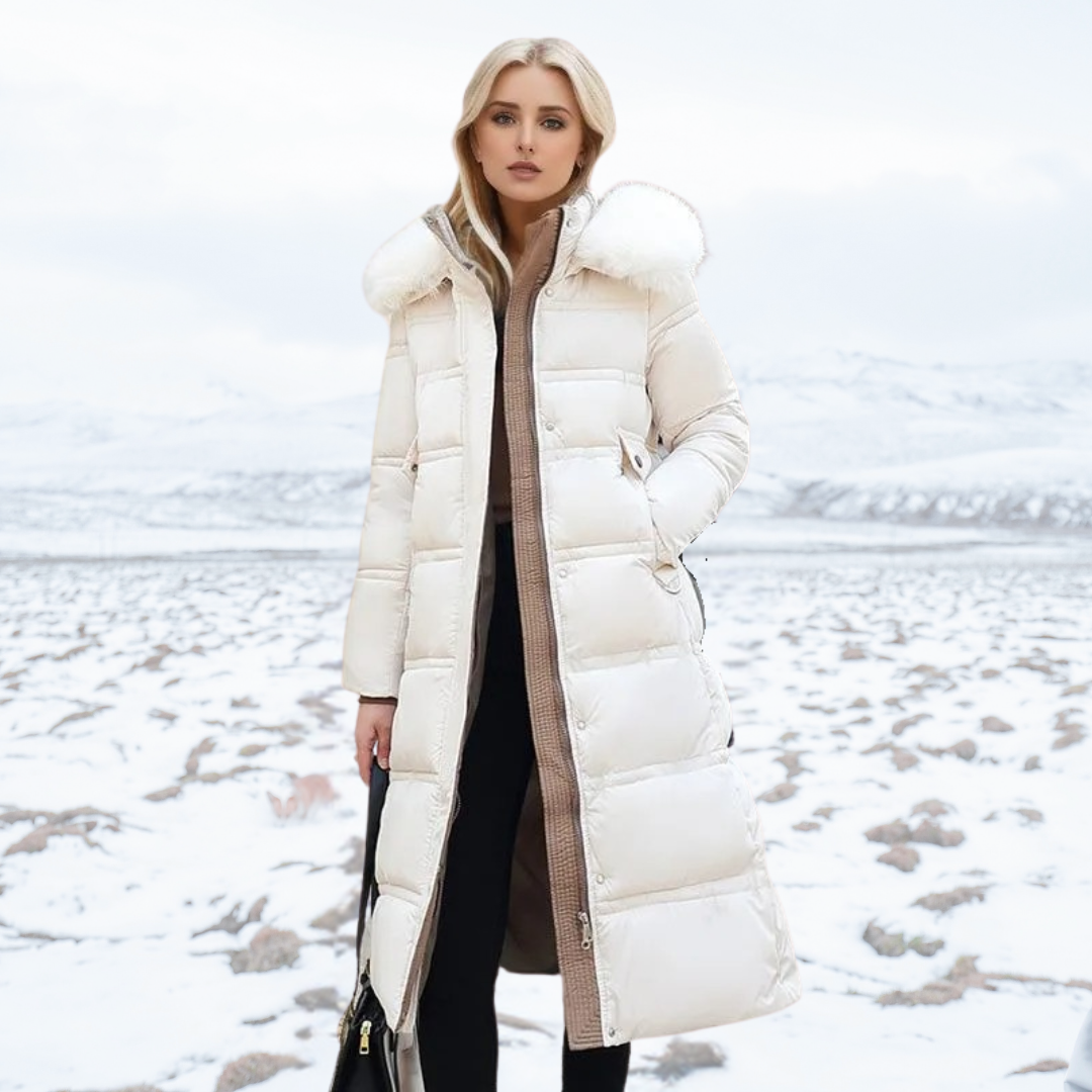 Chaqueta Acolchada Mujer Cuello Alto Invierno