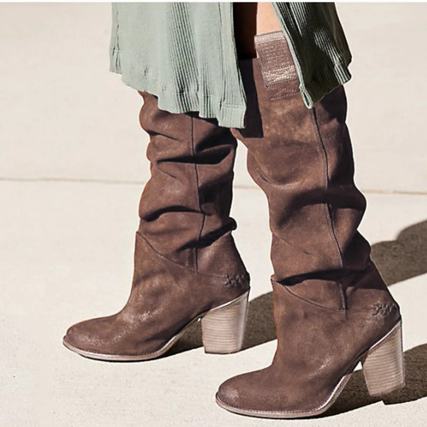 Botas Mujer Terciopelo Alto Cómodo