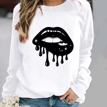 Sudadera de algodón con estampado divertido