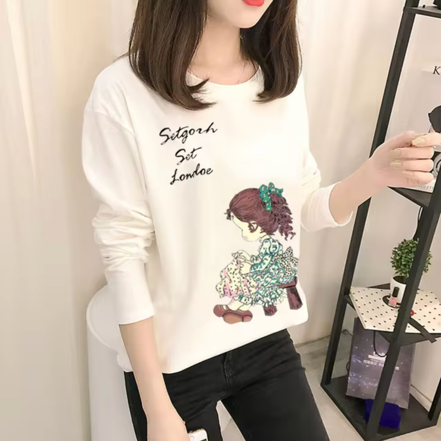 Camisa Mujer Algodón Blanco Elegante