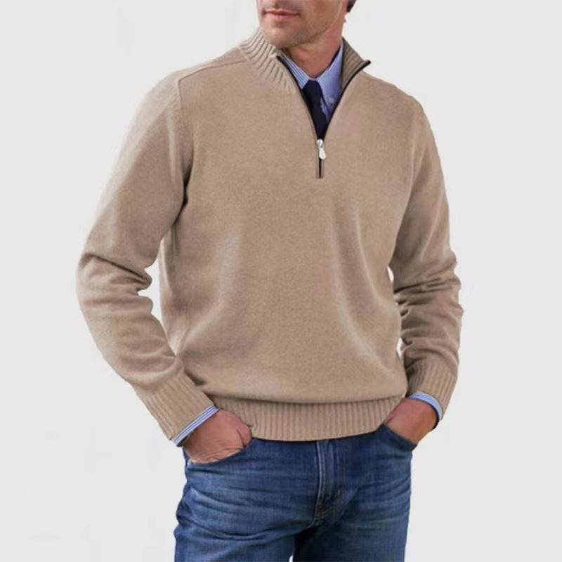 Suéter Hombre Cuello Alto Cremallera