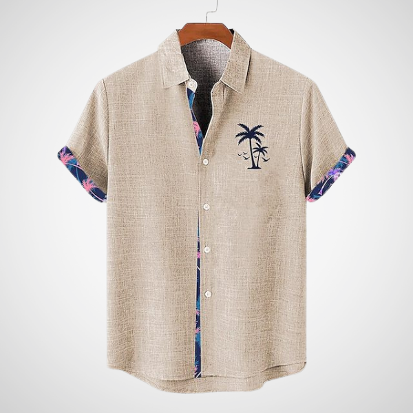 Camiseta Hombre Cuadros Estilo Casual